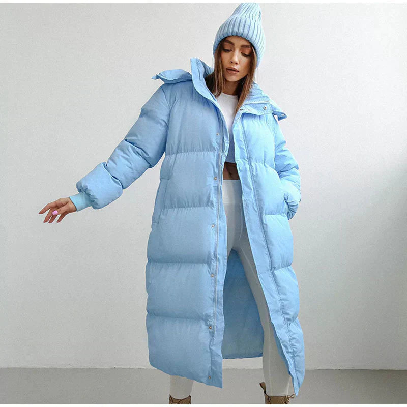 Alayah - Long Manteau d'Hiver Matelassé pour Femme