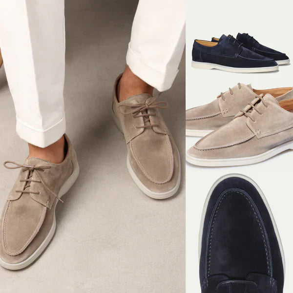 Alex - Baskets en Daim Décontractées avec Lacets