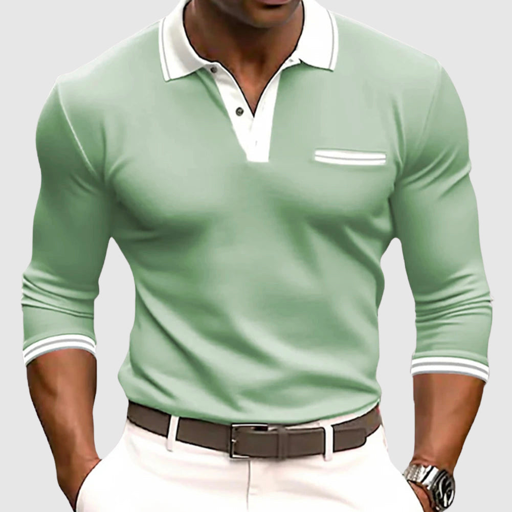 Ethan - Polo avec Accents Blancs