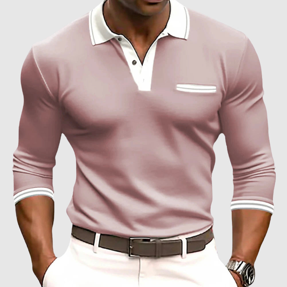 Ethan - Polo avec Accents Blancs