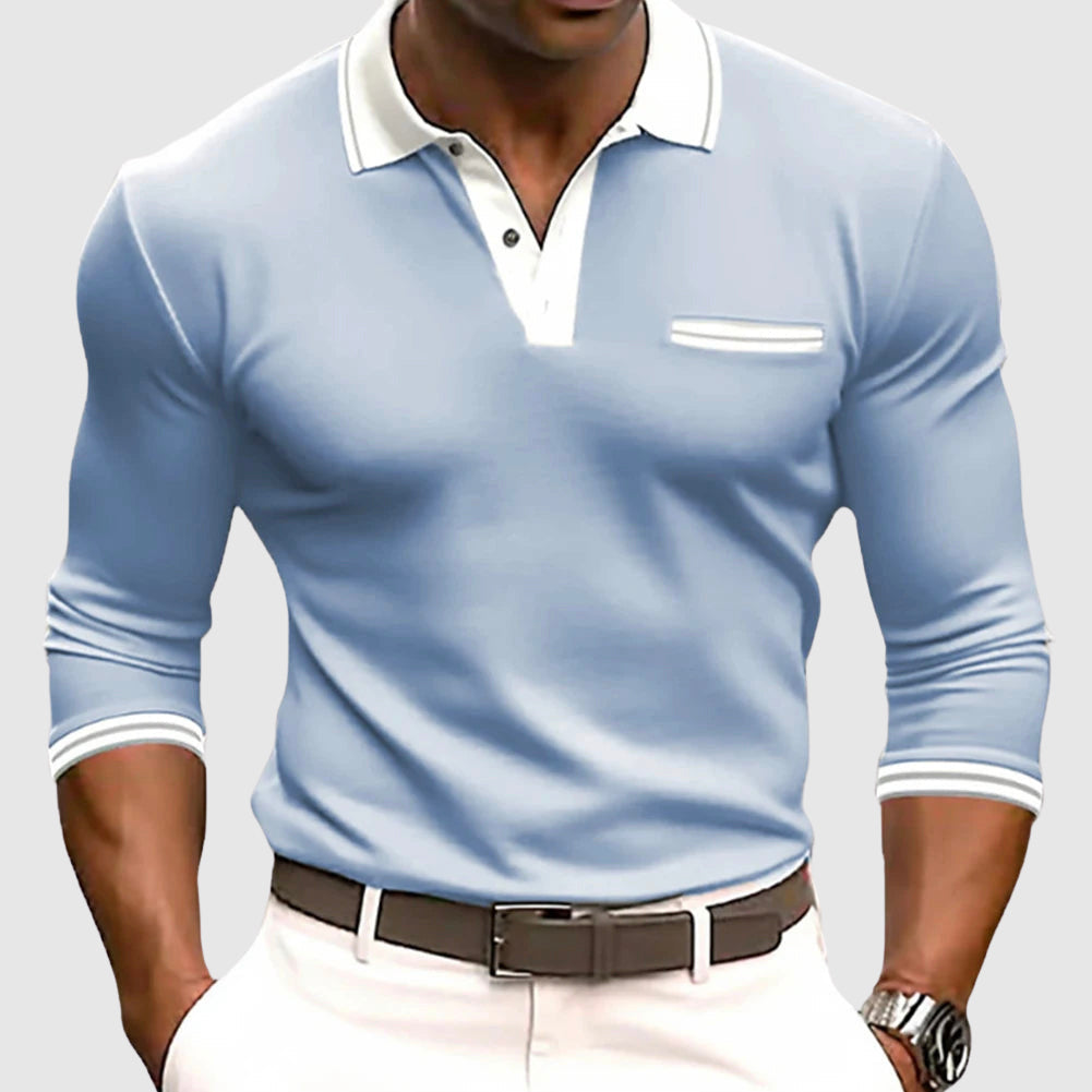 Ethan - Polo avec Accents Blancs