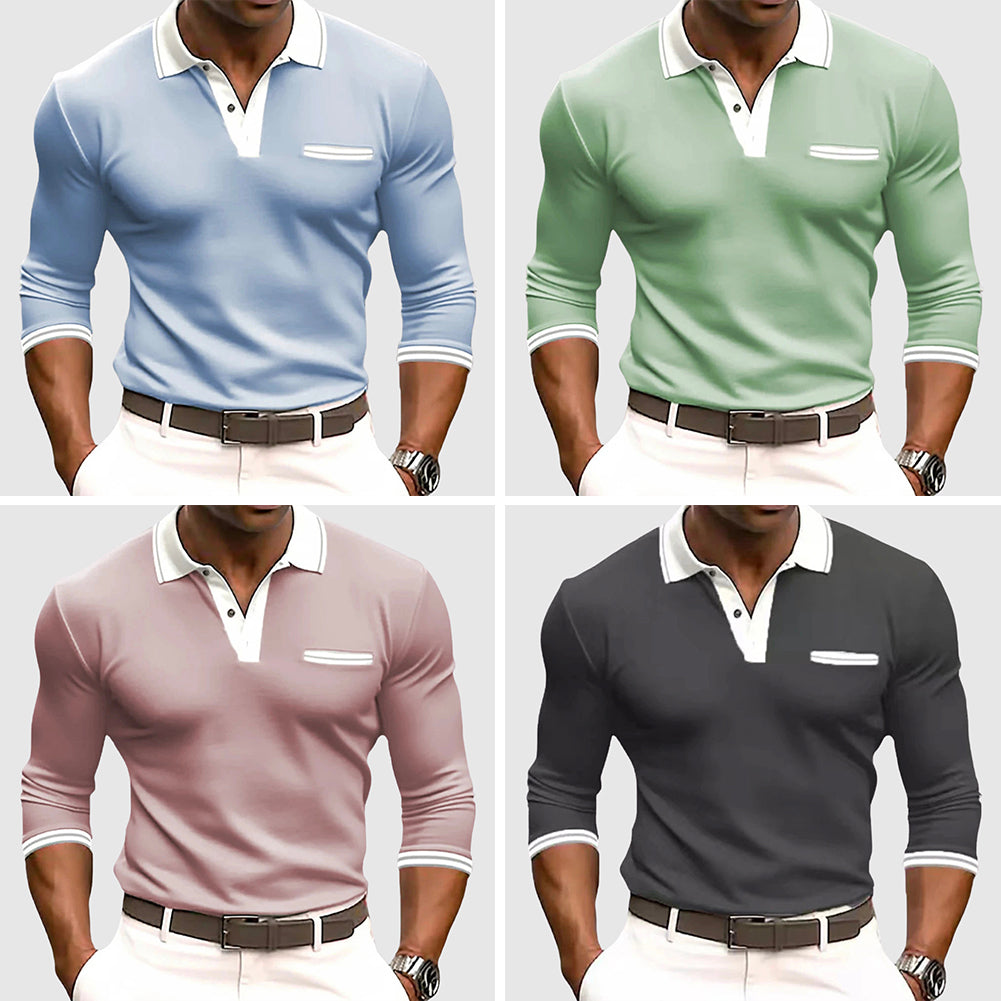 Ethan - Polo avec Accents Blancs