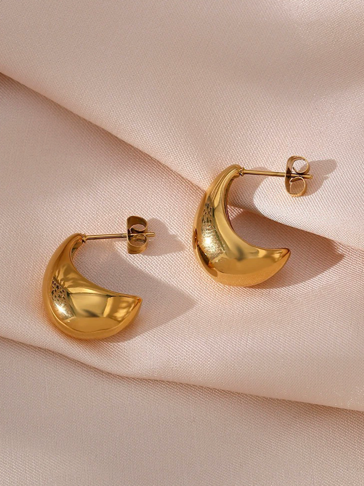 Jacinthe - Petites Boucles d'Oreilles Goutte Or