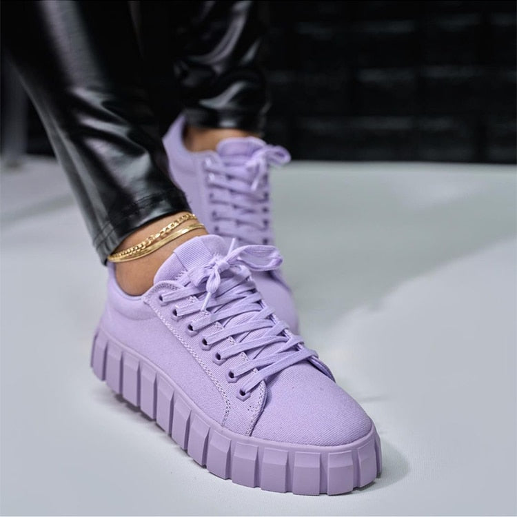 Jina - Chaussures de Sport Orthopédiques pour Femme avec Semelle Compensée