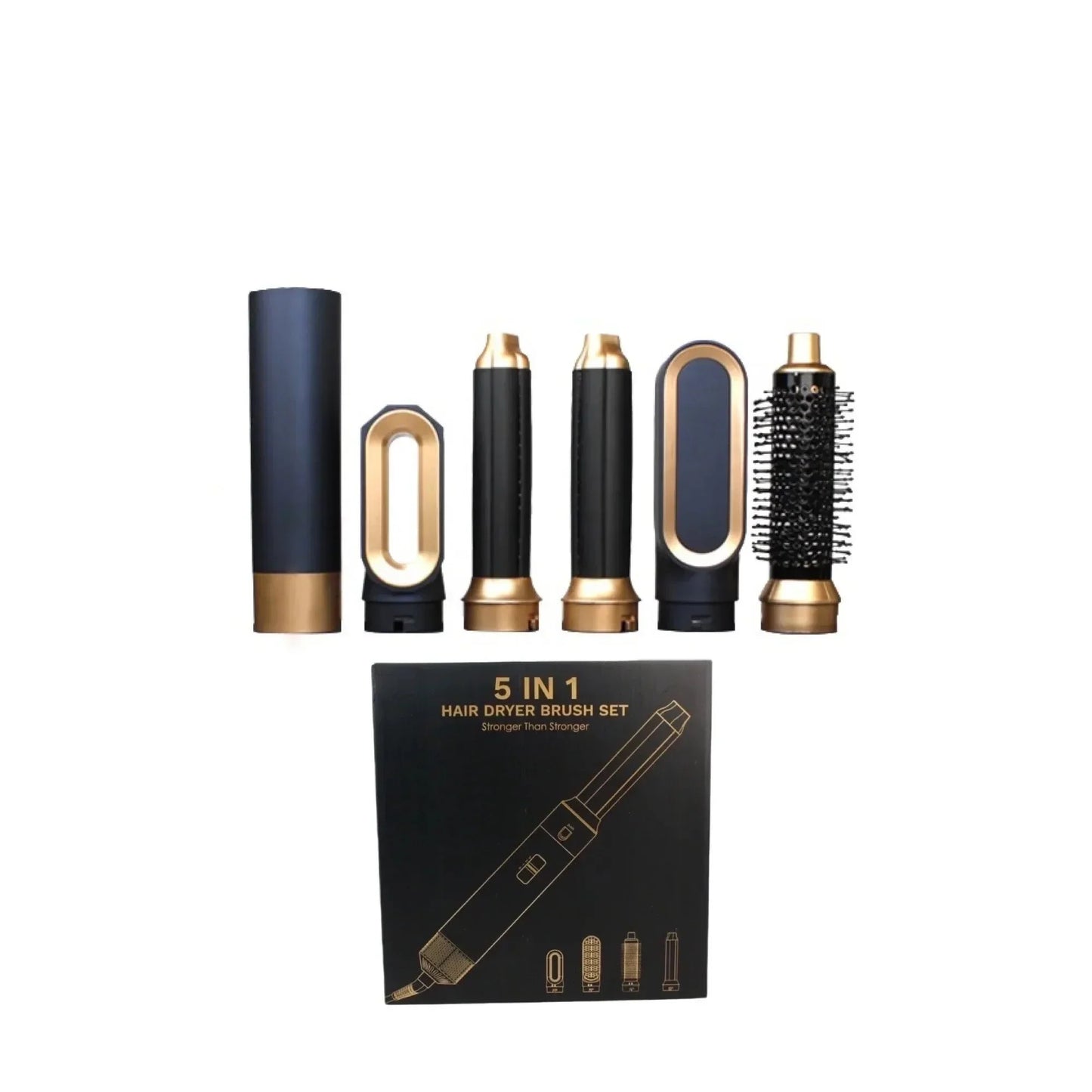 Styliste Capillaire multi-Fonction 5-en-1 Glow avec une Puissante Technologie Ionique de 1000W, incluant un sèche-cheveux, un lisseur, un boucleur et plus encore