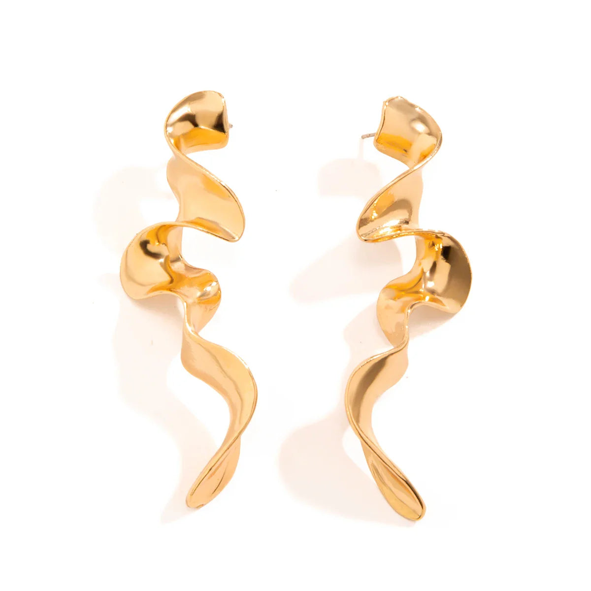 Amelia - Boucles d'oreilles design serpent en or