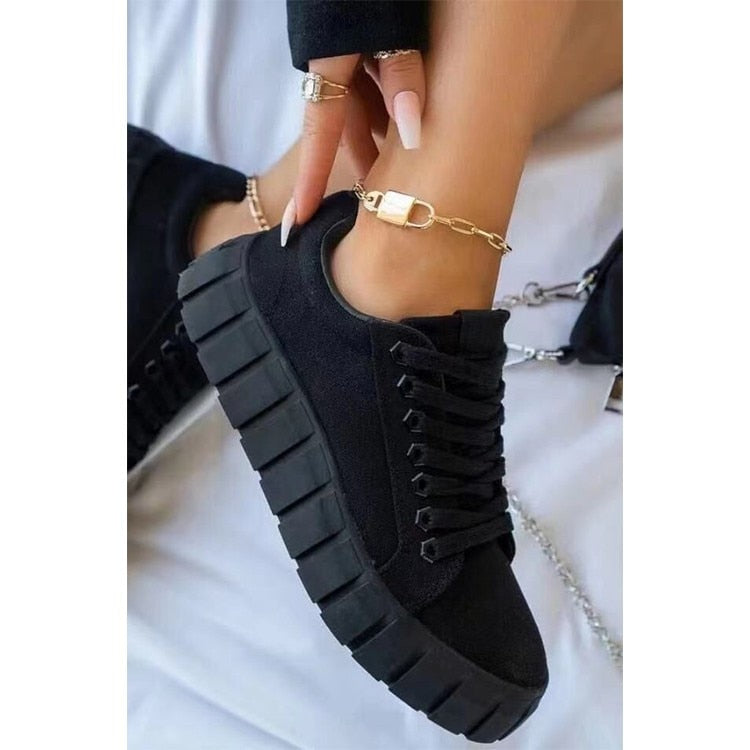 Jina - Chaussures de Sport Orthopédiques pour Femme avec Semelle Compensée