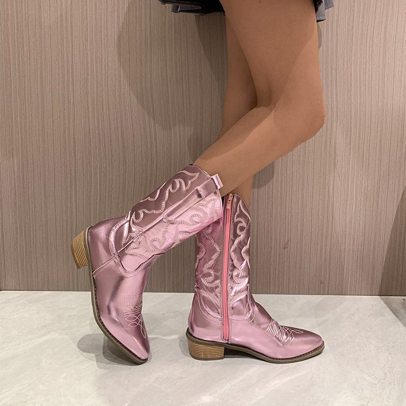 Juliette - Bottes métalliques chics et élégantes