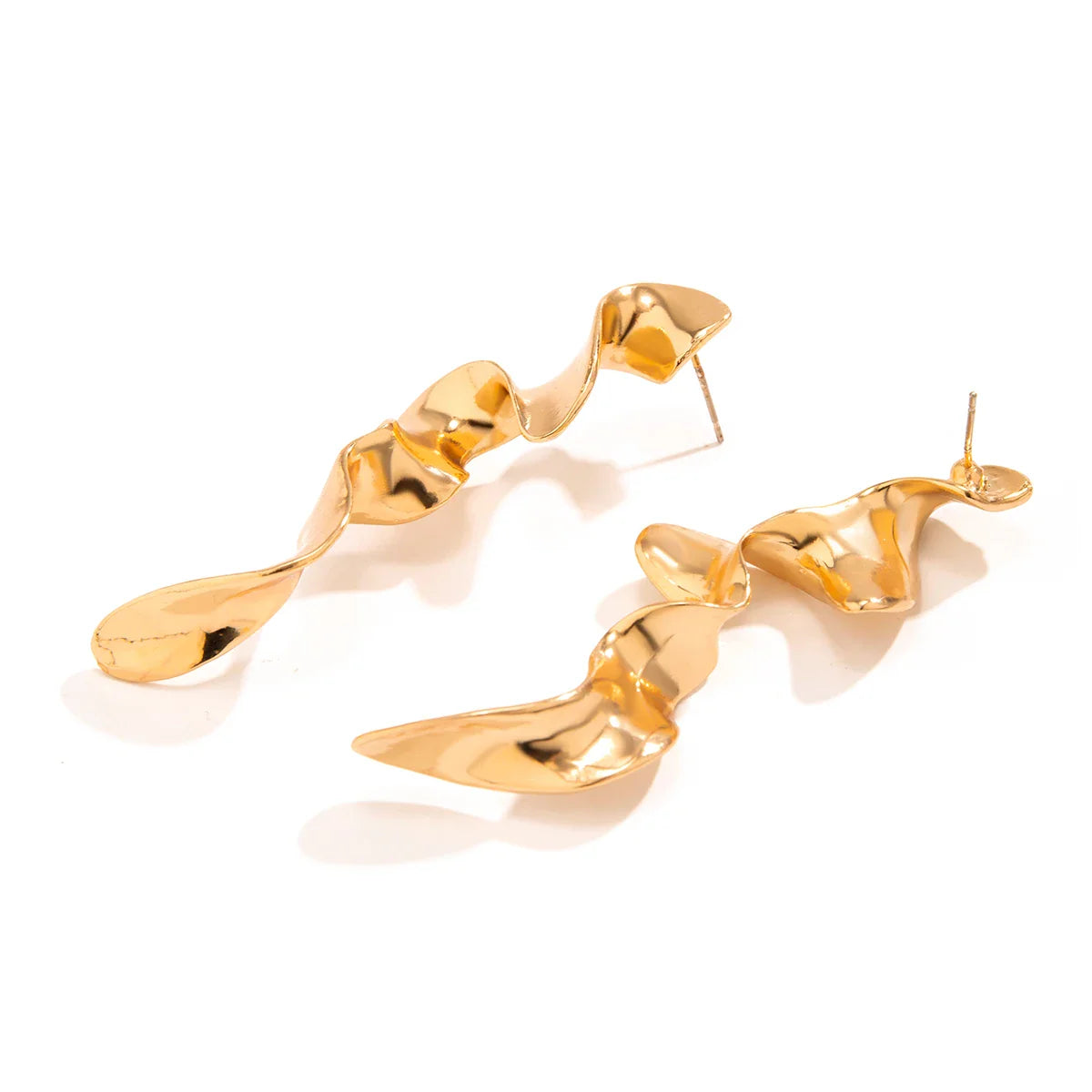 Amelia - Boucles d'oreilles design serpent en or