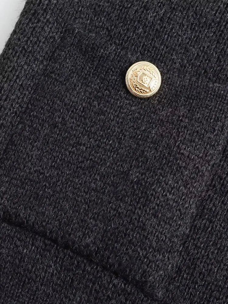 Laurence - Cardigan avec Boutons sur les Poches