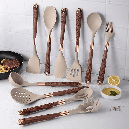 Auralis - Ensemble de cuisine en silicone de luxe – 10 pièces