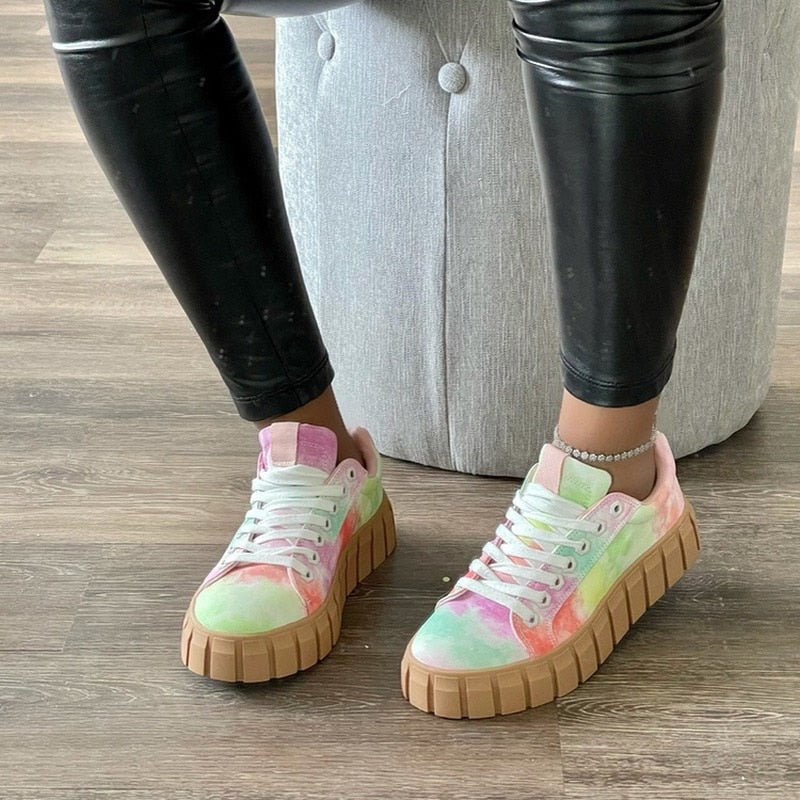 Jina - Chaussures de Sport Orthopédiques pour Femme avec Semelle Compensée