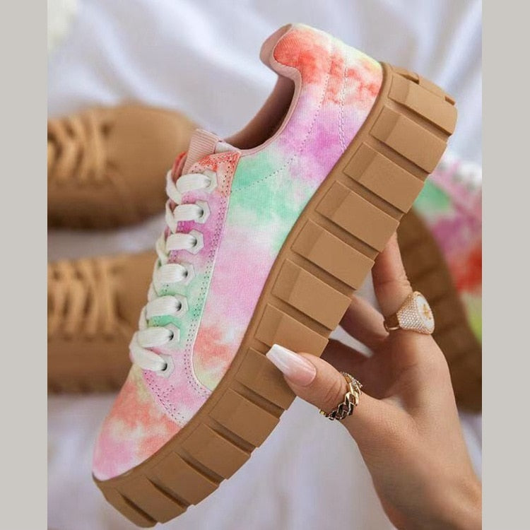 Jina - Chaussures de Sport Orthopédiques pour Femme avec Semelle Compensée