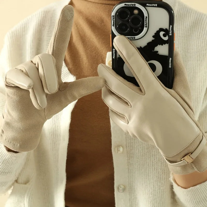 Céleste - Gants d'hiver en cuir