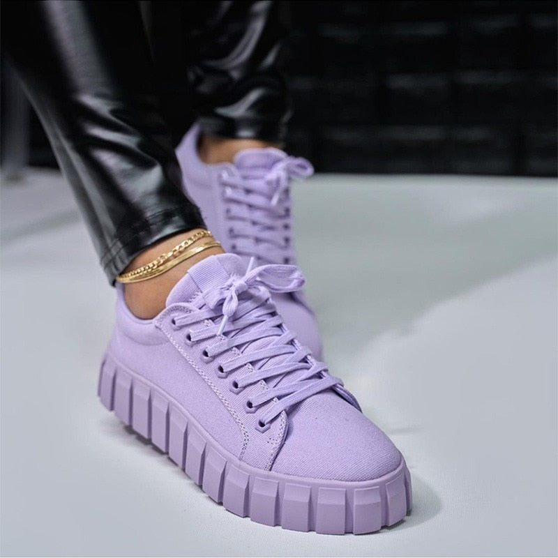 Jina - Chaussures de Sport Orthopédiques pour Femme avec Semelle Compensée
