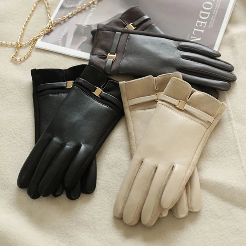Céleste - Gants d'hiver en cuir