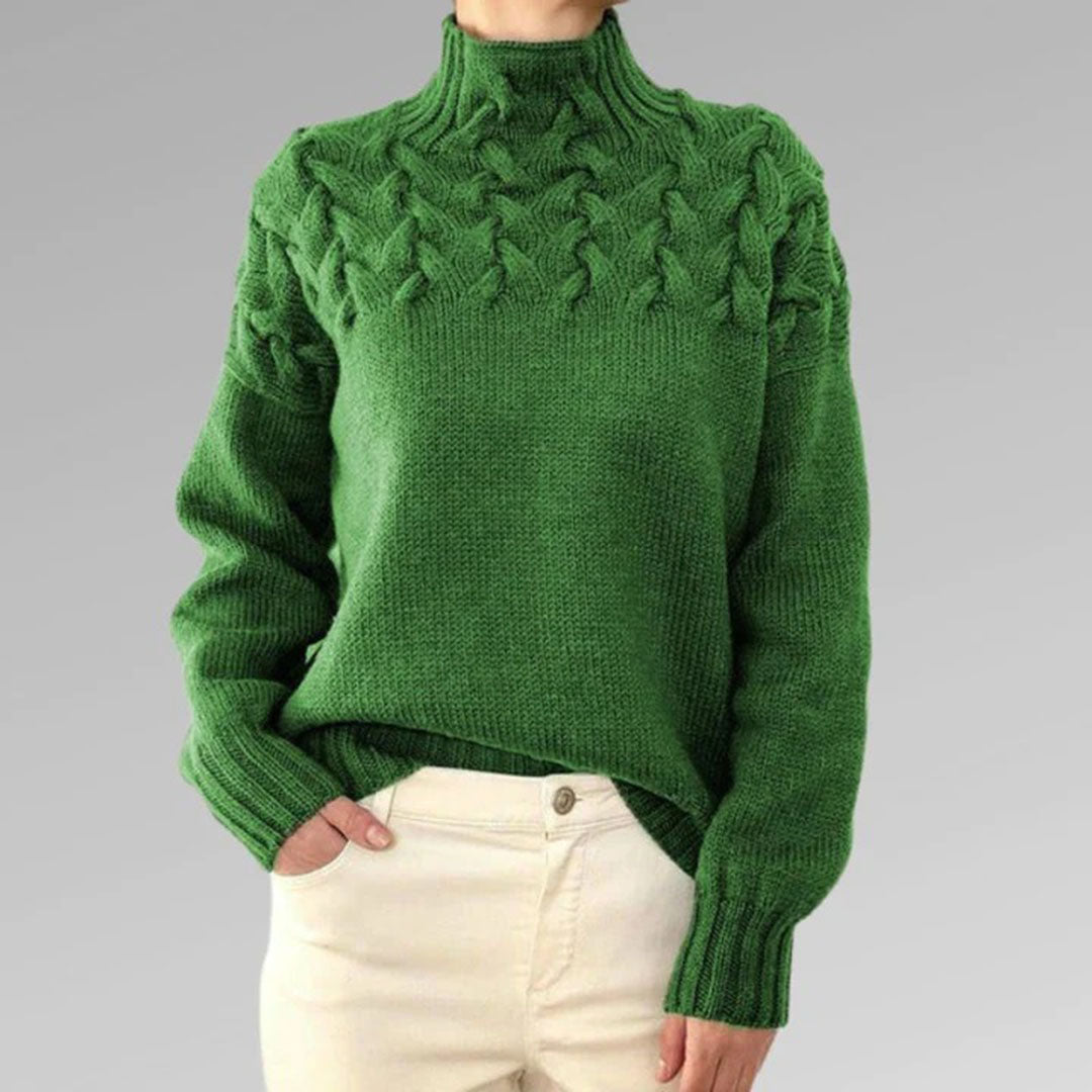 Fabiola - Pull tricoté à col pour femmes