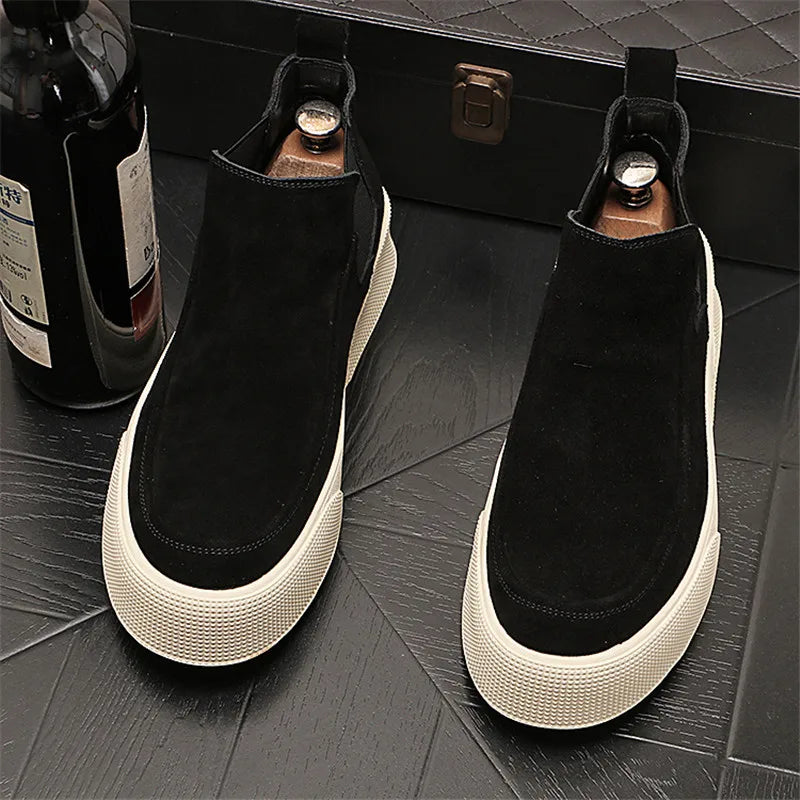 Théophile - Bottes Chelsea en Daim Matteo pour Homme