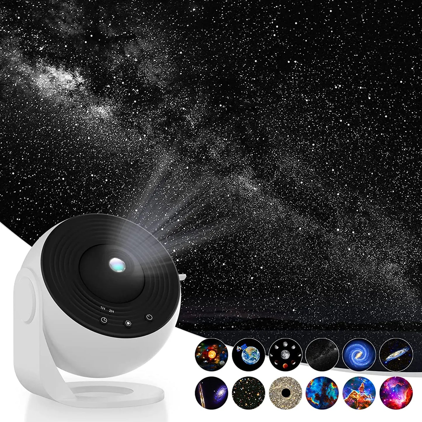 Lampe de Projecteur de Planétarium Galaxy 13-en-1 pour une Lumière Nocturne Atmosphérique