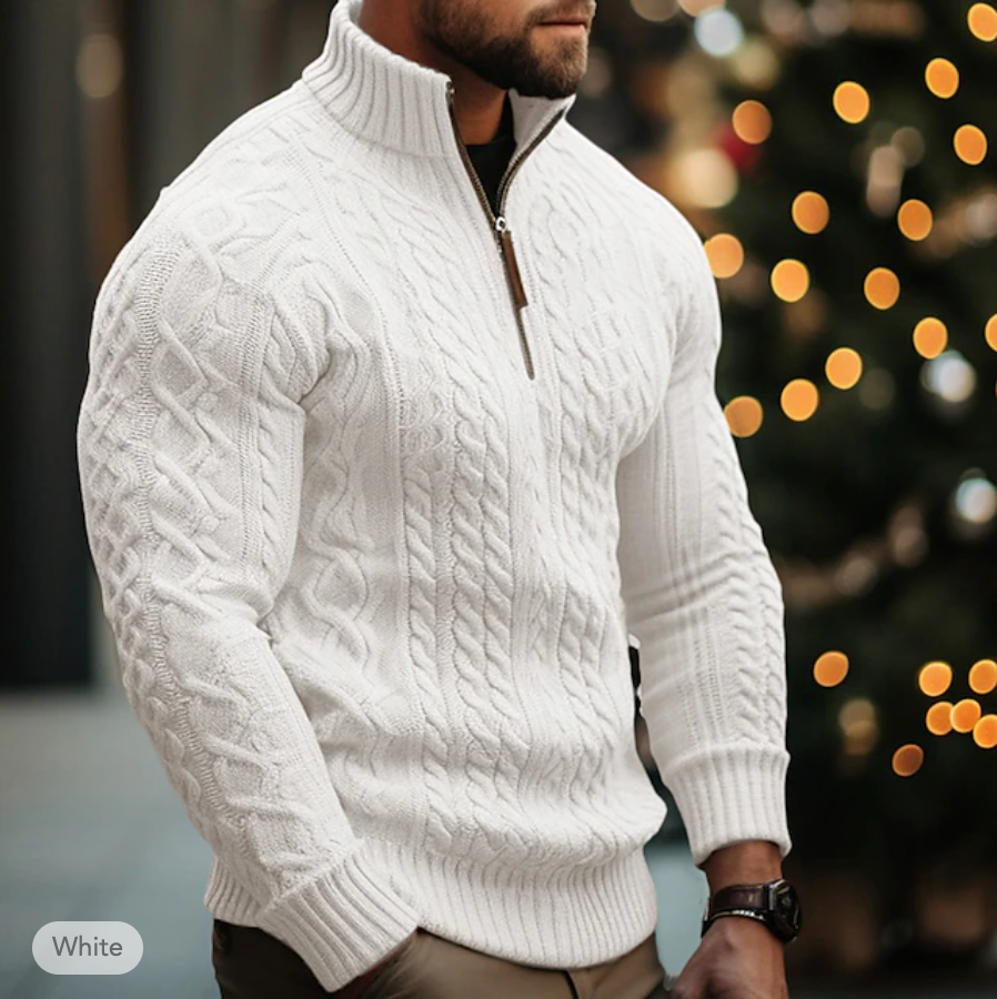 Ubaldo - Pull Homme avec Fermeture Éclair