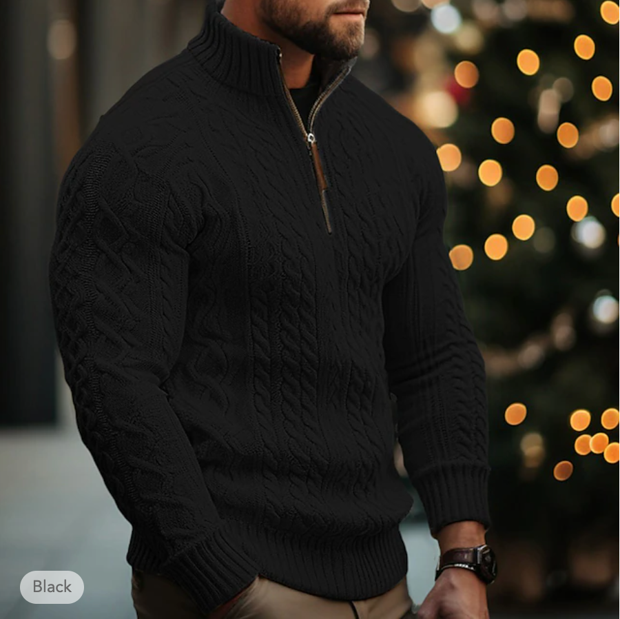 Ubaldo - Pull Homme avec Fermeture Éclair