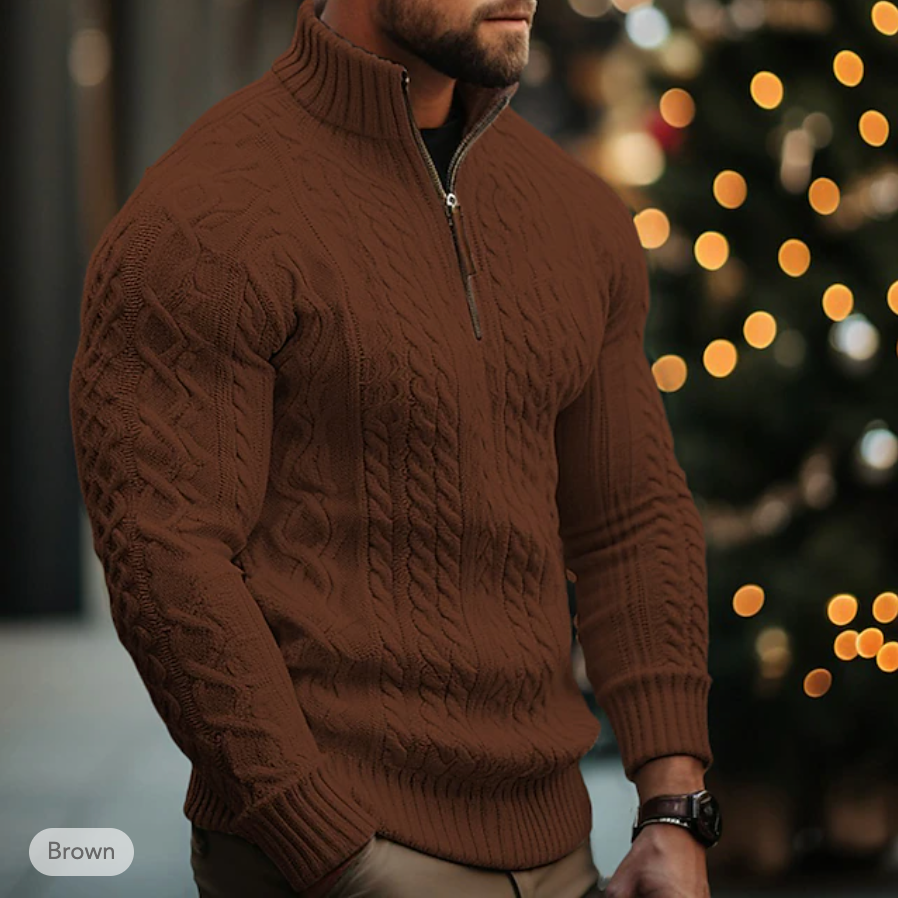 Ubaldo - Pull Homme avec Fermeture Éclair