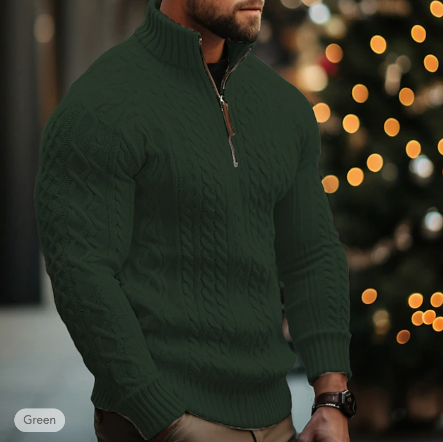 Ubaldo - Pull Homme avec Fermeture Éclair