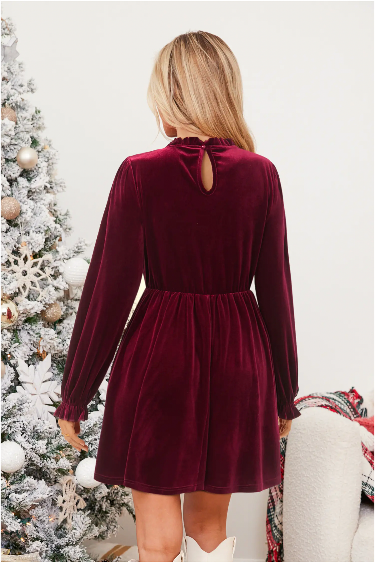 Cadence - Robe de Cocktail en Velours