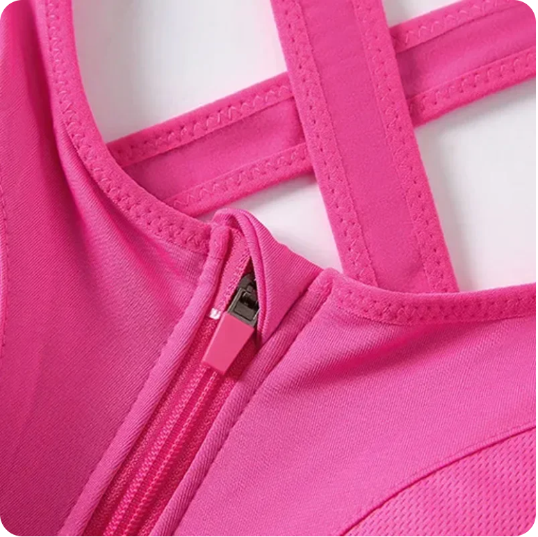 Amenda - Brassière de sport à fermeture éclair