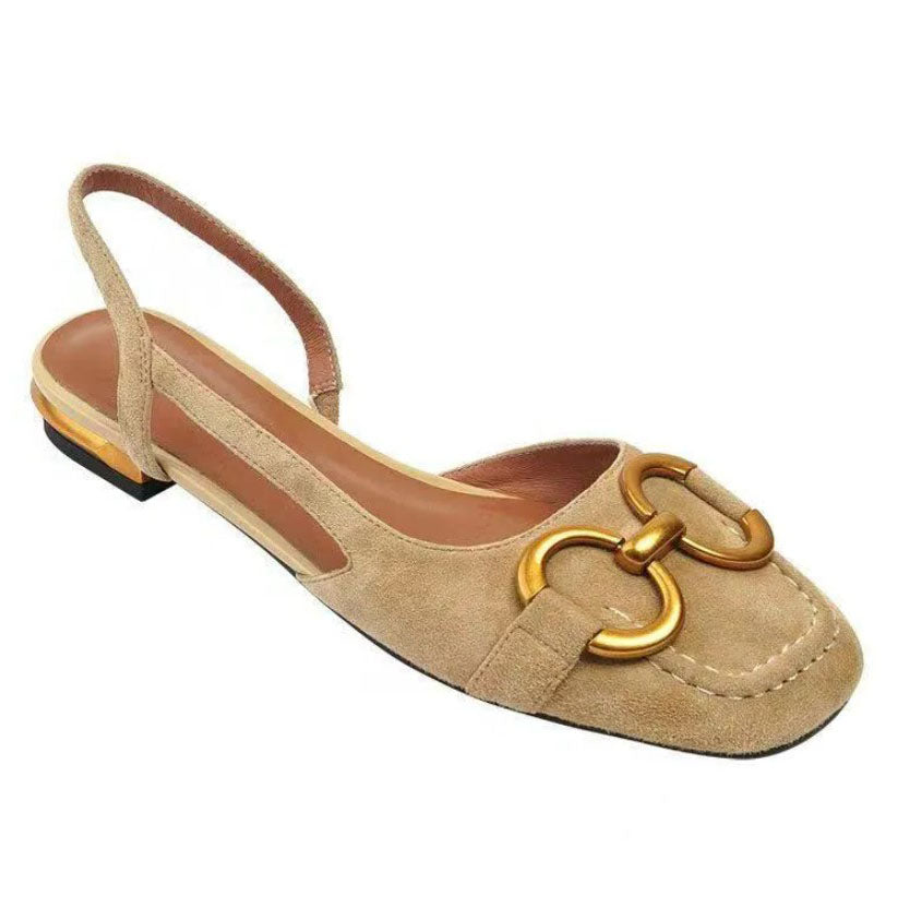 Linda - Ballerines élégantes à bride arrière avec détail de boucle