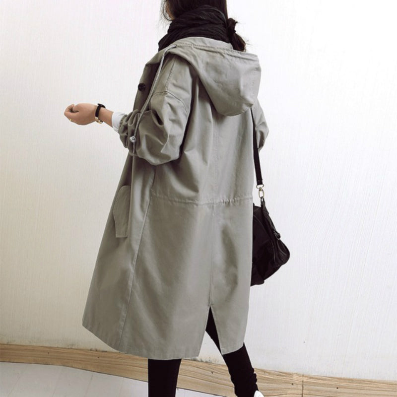 Trench - Coat pour Femmes Serenita, Résistant aux Tempêtes et à l'eau, avec Capuche