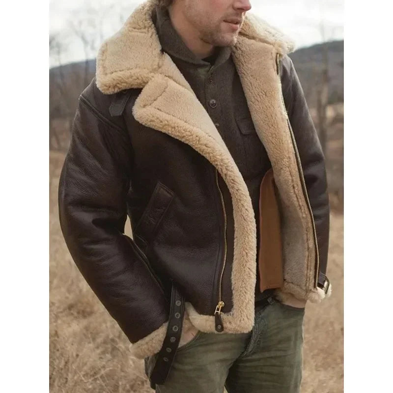 Prosper - Veste en Cuir de Pilote