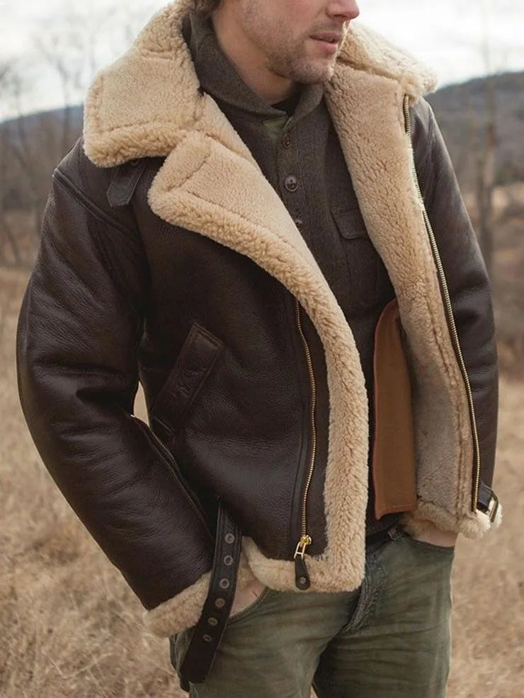 Prosper - Veste en Cuir de Pilote