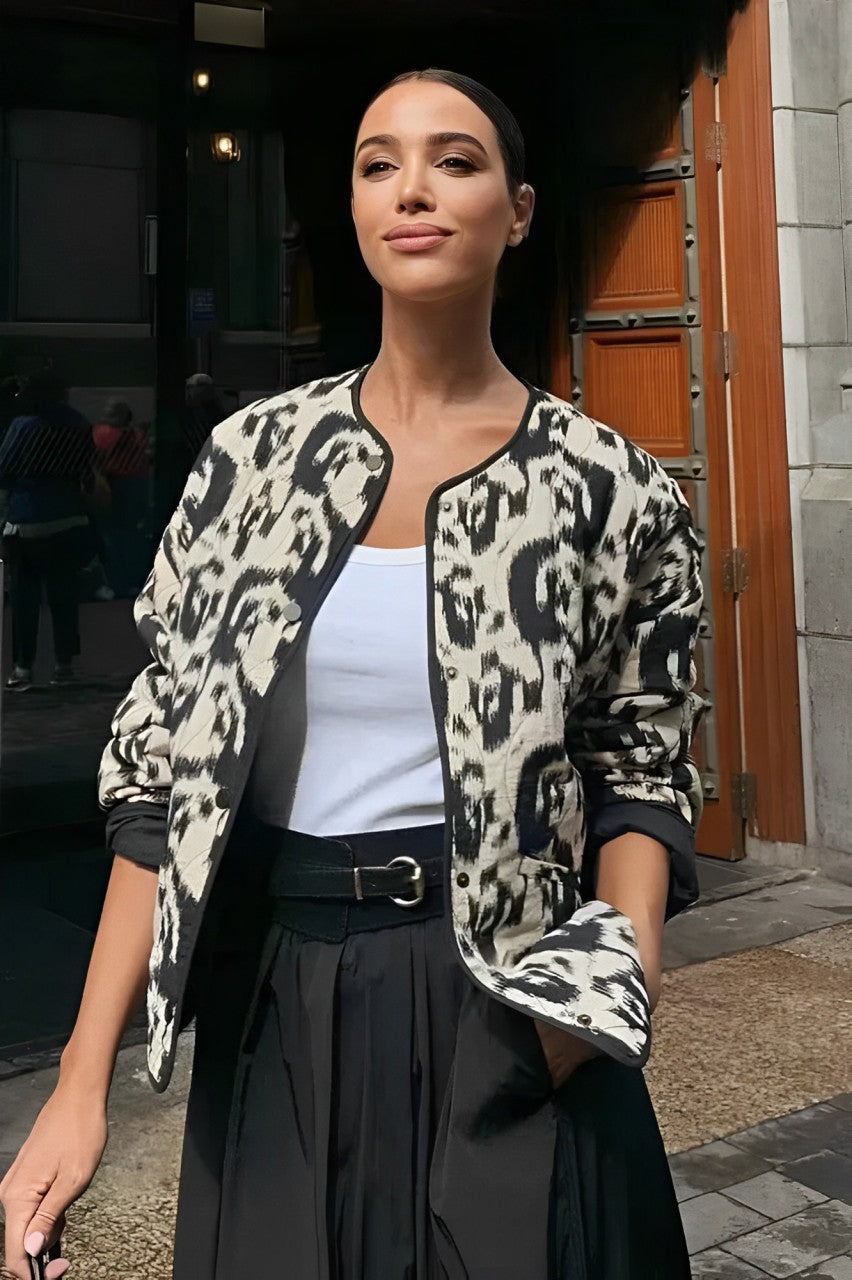 Angaline - Veste Bomber à Imprimé Distinctif