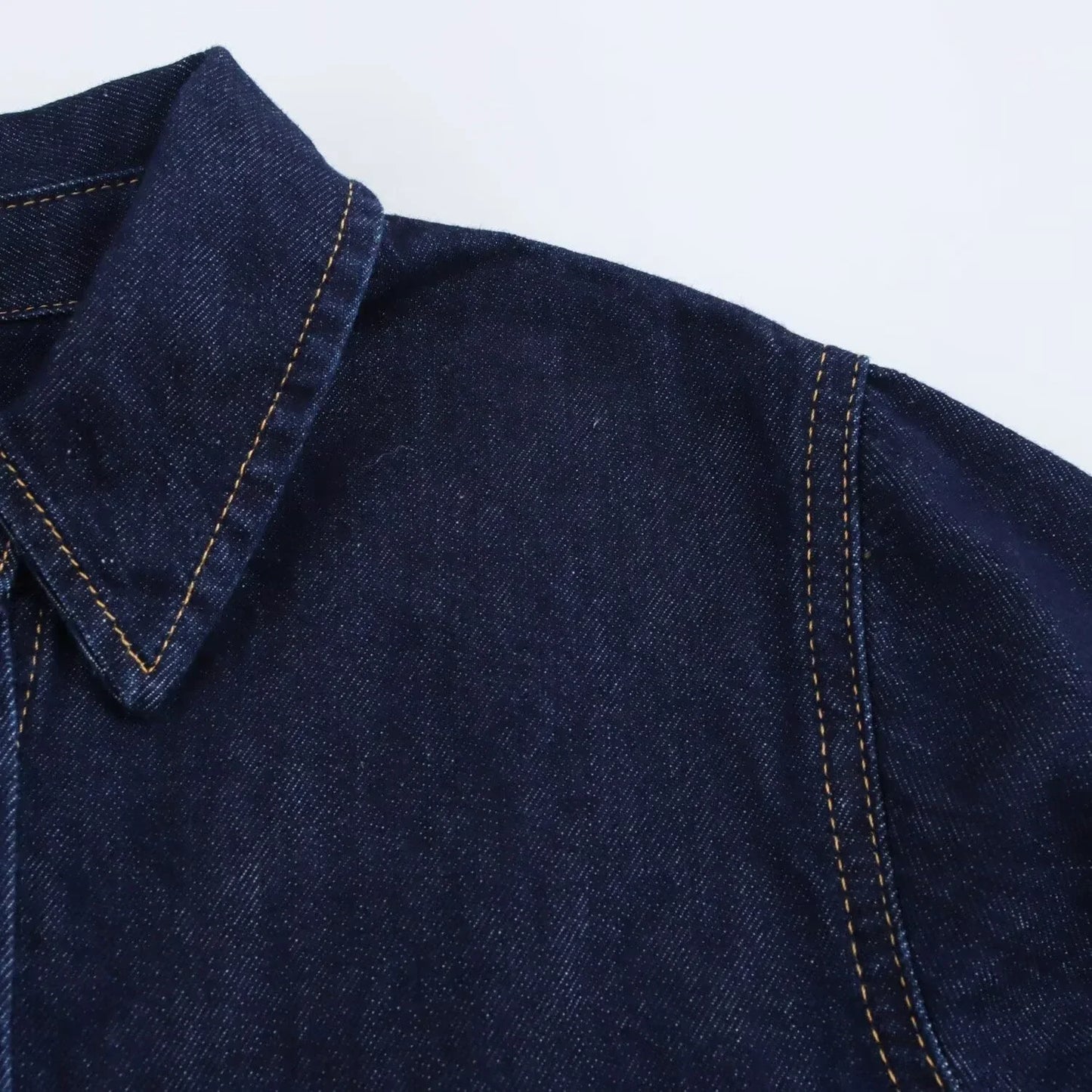 Olivia – Ensemble veste en denim et pantalon à jambes larges
