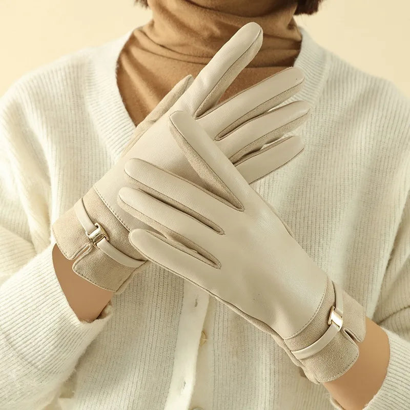 Céleste - Gants d'hiver en cuir