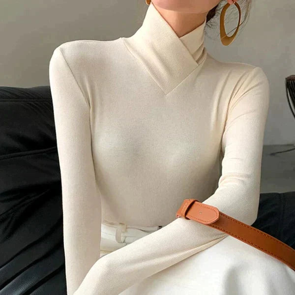 Mina - Pull élégant à col roulé