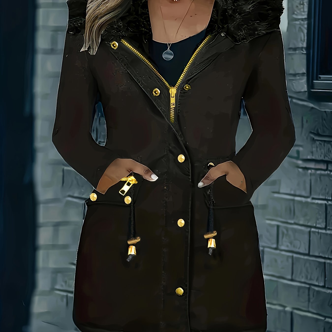 Evelyne - Manteau d'Hiver Stylé