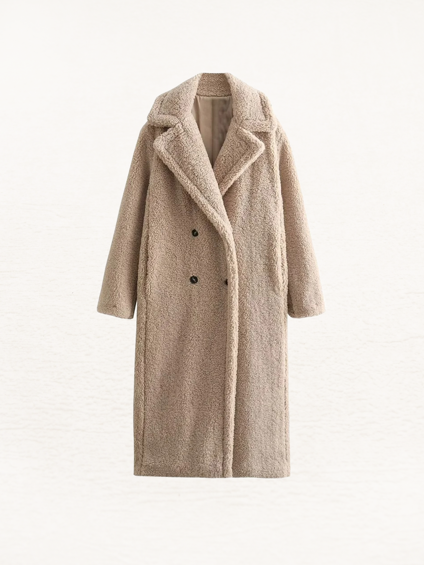 Tiphanie - Manteau Long Teddy Femme