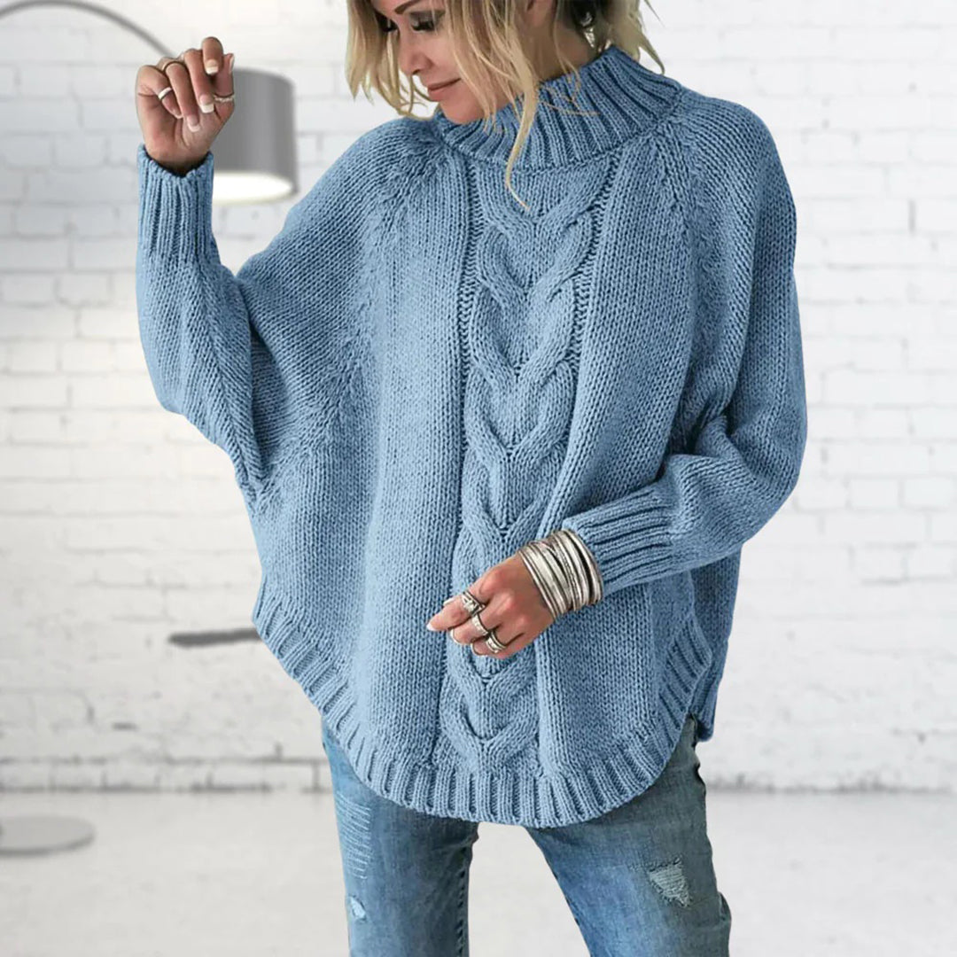 Renee - Pull long à Grosses Mailles pour Femmes