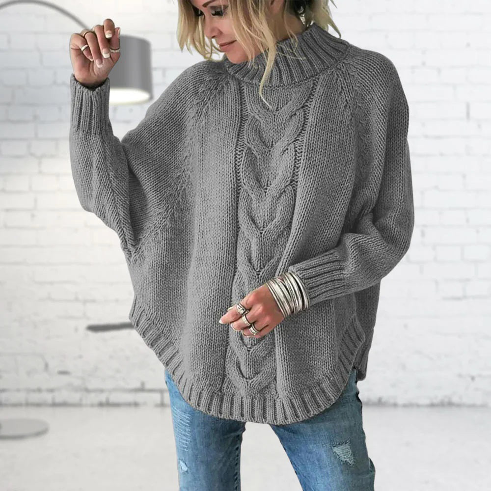 Renee - Pull long à Grosses Mailles pour Femmes