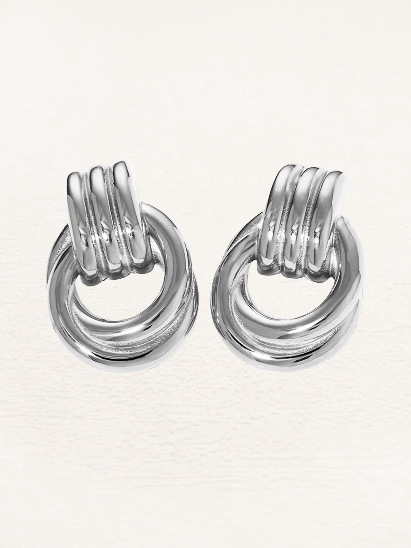 Zélie - Boucles d'oreilles Statement Tordues en Argent
