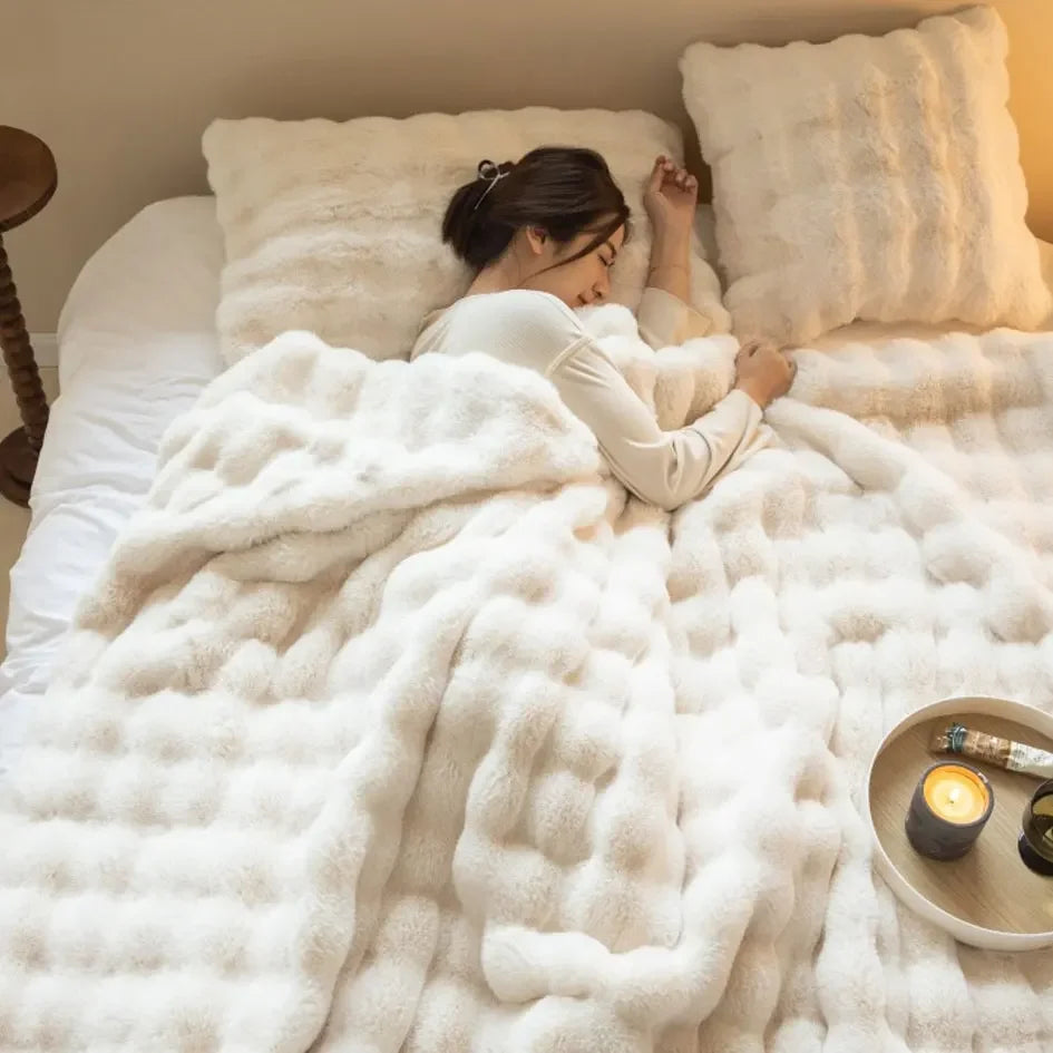 CosyFluff - La couverture polaire en peluche chaude et respirante incontournable