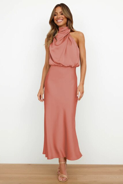 Chloé - Robe en satin élégante pour toutes les occasion