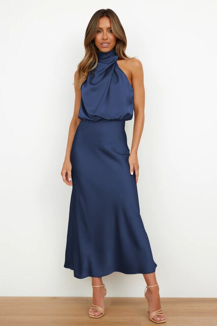 Chloé - Robe en satin élégante pour toutes les occasion