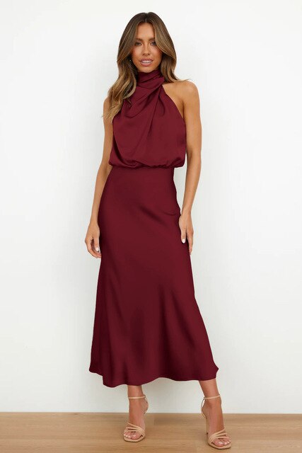 Chloé - Robe en satin élégante pour toutes les occasion