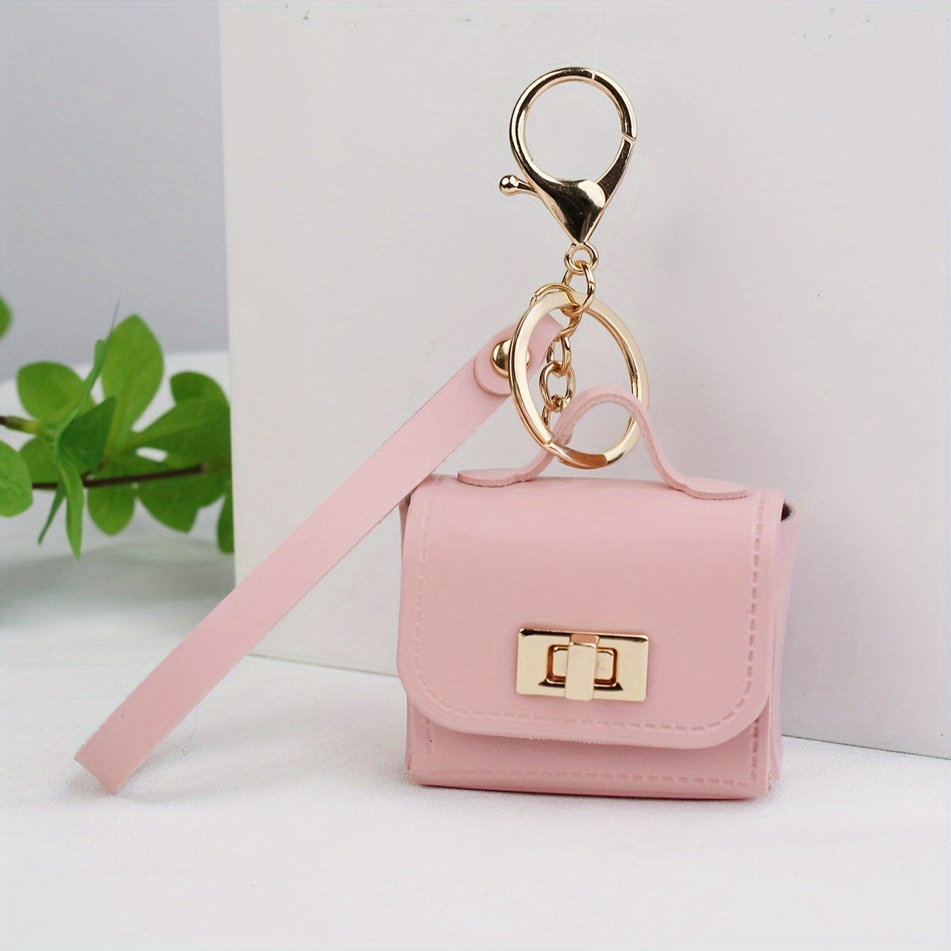 Manon - Porte-clés Sac en Cuir avec Fermeture à Boucle