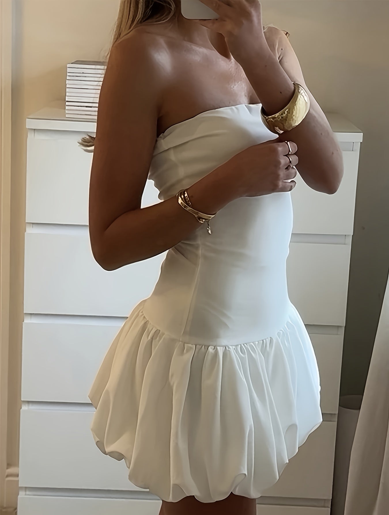 Maëlle - Robe Bustier avec Jupe Bouffante