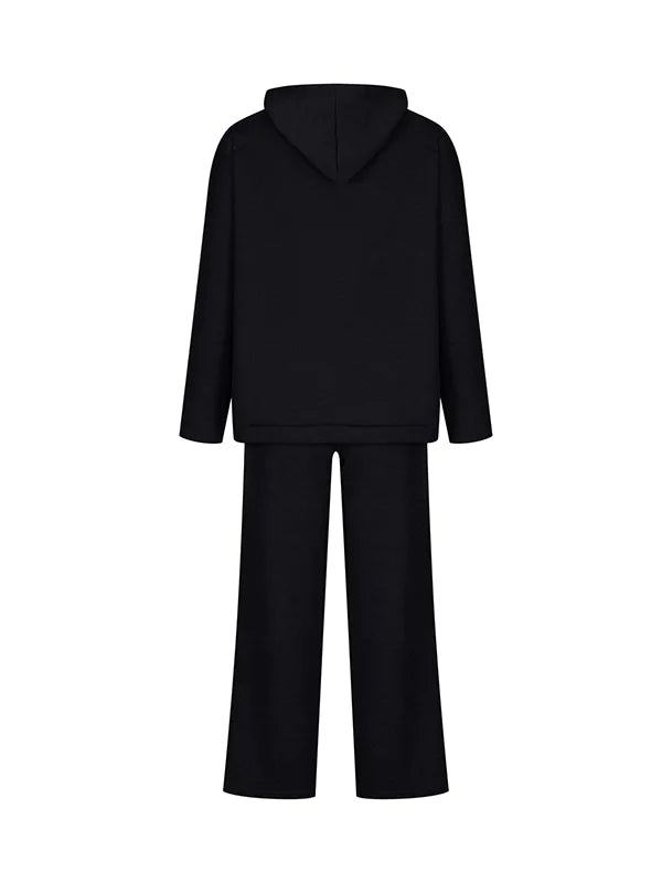Gildas - Ensemble hoodie rayé de luxe pour femme