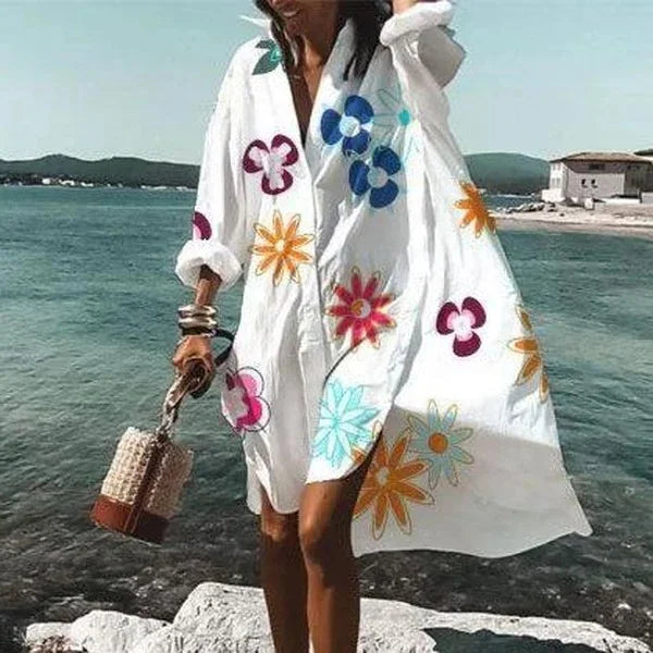 Alma - Robe Chemise de Plage Tendance et Légère